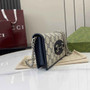 Gucci Horsebit 1955 wallet on chain, 621892 in GG navy blue Supreme - Default Title - View 2