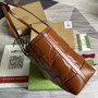 Gucci �?31685 GG Matelassé leather medium tote Light brown leather
