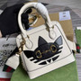 adidas x Gucci 677212 Horsebit 1955 mini bag white and Black leather