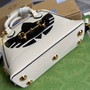 adidas x Gucci 677212 Horsebit 1955 mini bag white and Black leather
