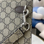 Gucci GG pouch with grey trim, 768255 brown GG Supreme canvas - Default Title - View 7