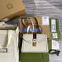 Gucci 651055 Ophidia small GG top handle bag ‎‎‎leather white
