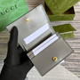 Gucci 723786 GG Matelassé card case wallet gray leather - W11cm x H17.5cm / gray - View 7