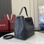 Gucci GG Emblem medium bucket bag �?15103 in black leather