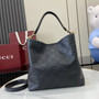 Gucci GG Emblem medium bucket bag �?15103 in black leather