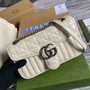 Gucci 443497 GG Marmont small shoulder bag beige