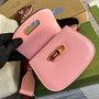 Gucci 686864 Bamboo 1947 mini top handle bag Pink Leather