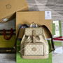 Gucci 674147 Backpack with Interlocking G white GG Supreme