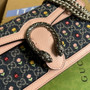 Gucci 499623 Dionysus GG small shoulder bag pink leather