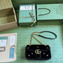 Gucci GG Marmont Small Shoulder Bag 443497 Black Velvet