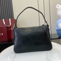 Gucci GG Emblem medium shoulder bag 815216 in black leather