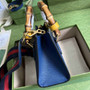 Gucci 702732 Diana mini tote bag Navy Blue leather