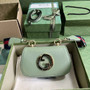 Gucci �?98643 Blondie mini bag in cuir leather light green