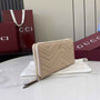 Gucci GG Marmont Leather Zip Wallet - Dark Beige 837758