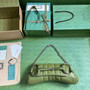 Gucci Horsebit Chain medium shoulder bag �?64255 in Green leather