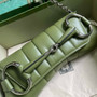 Gucci Horsebit Chain medium shoulder bag �?64255 in Green leather