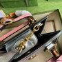 Gucci 702732 Diana mini tote bag Silver leather