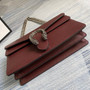 Gucci 400249 Dionysus small shoulder bag leather wine red - Default Title - View 5