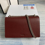 Gucci 400249 Dionysus small shoulder bag leather wine red - Default Title - View 2