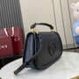 Gucci Blondie medium top handle bag 815716 in black leather