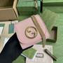 Gucci 725219 Blondie medium chain wallet in pink leather