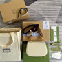 Gucci 675797 Bamboo1947 small top handle bag White Leather - Default Title - View 3