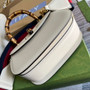 Gucci 675797 Bamboo1947 small top handle bag White Leather - Default Title - View 7