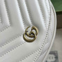 Gucci 746431 GG Marmont matelassé chain mini bag in beige leather - Default Title - View 5