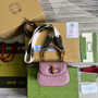 Gucci 686864 Bamboo 1947 mini top handle bag Purple crocodile leather - Default Title - View 2