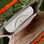 Gucci 655658 Diana medium top handle bag White leather
