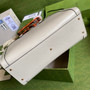 Gucci 655658 Diana medium top handle bag White leather