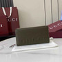 Gucci Zip around wallet with logo 835120 in green leather - Default Title - View 1
