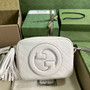 Gucci Blondie small shoulder bag in white leather 742360 - Default Title - View 1