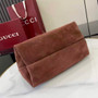 Gucci Softbit medium top handle bag, 837467 in dark brown suede