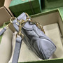 Gucci ‎739736 GG Matelassé mini bag in Gray leather - Default Title - View 4
