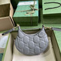 Gucci ‎739736 GG Matelassé mini bag in Gray leather - Default Title - View 2