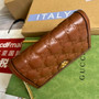 Gucci ‎723787 GG Matelassé chain wallet Brown leather - Default Title - View 4