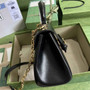 Gucci 702049 Horsebit 1955 medium bag in black leather - Default Title - View 4