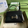 Gucci 702049 Horsebit 1955 medium bag in black leather