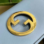 Gucci 699268 Blondie shoulder bag light blue leather