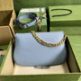 Gucci 699268 Blondie shoulder bag light blue leather
