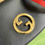 Gucci 699210 Blondie medium bag black leather
