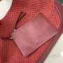 Gucci B large shoulder bag, 815924 in wine red GG suede