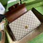 Gucci 702049 Horsebit 1955 medium bag in brown GG leather