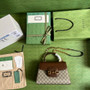 Gucci 702049 Horsebit 1955 medium bag in brown GG leather