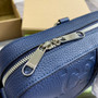 Gucci Jumbo GG Briefcase �?58573 In Navy Blue Leather