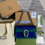 Gucci 400249 Dionysus small shoulder bag blue green - Default Title - View 2