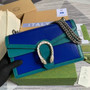 Gucci 400249 Dionysus small shoulder bag blue green - Default Title - View 1