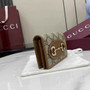 Gucci Horsebit 1955 card case wallet, 621887 in tan leather - Default Title - View 2