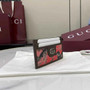 Gucci ophidia card case 834795 in pink and red GG fabric